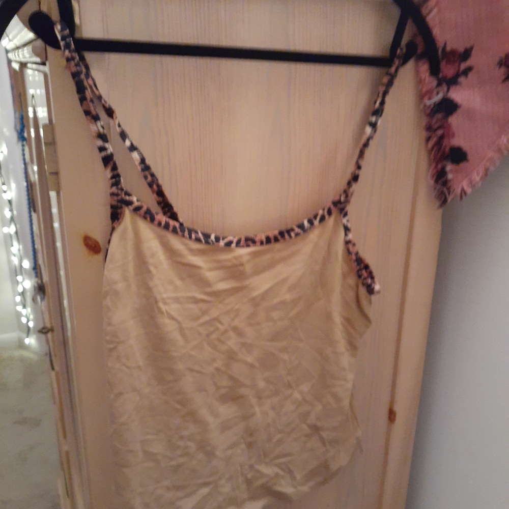 Tan Crop Top